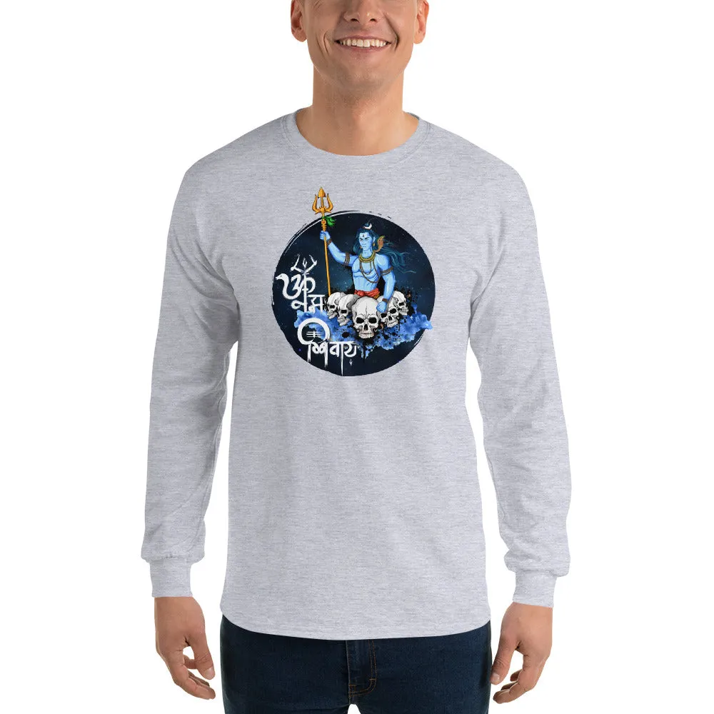 Bengali Ultra Cotton Long Sleeve T-Shirt - Om Namah Shivay-01