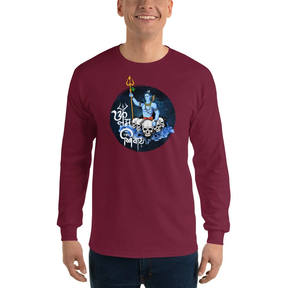 Bengali Ultra Cotton Long Sleeve T-Shirt - Om Namah Shivay-01