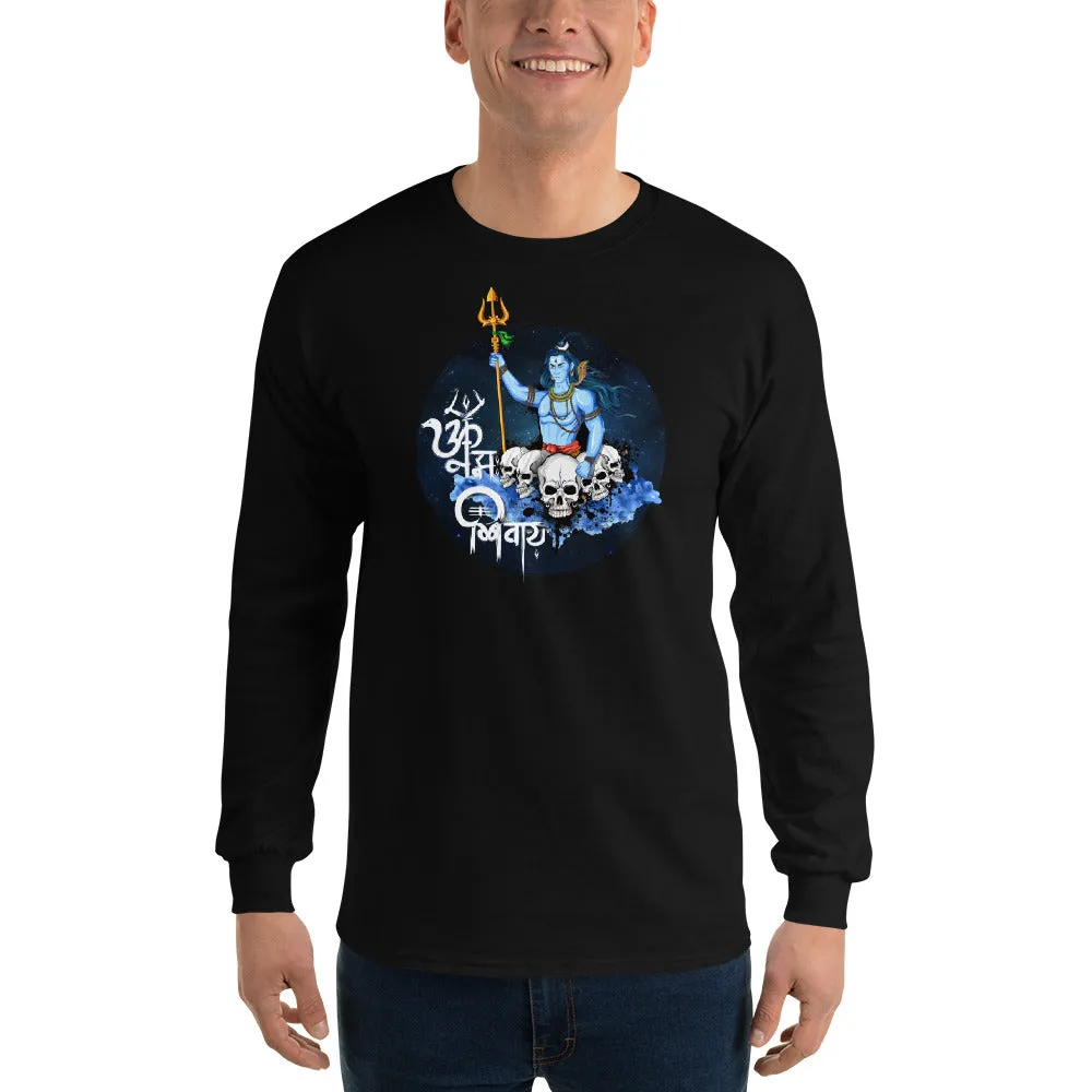 Bengali Ultra Cotton Long Sleeve T-Shirt - Om Namah Shivay-01