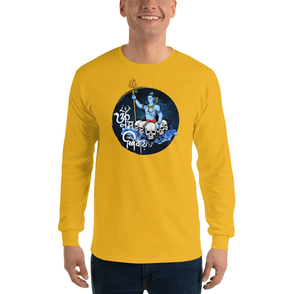 Bengali Ultra Cotton Long Sleeve T-Shirt - Om Namah Shivay-01