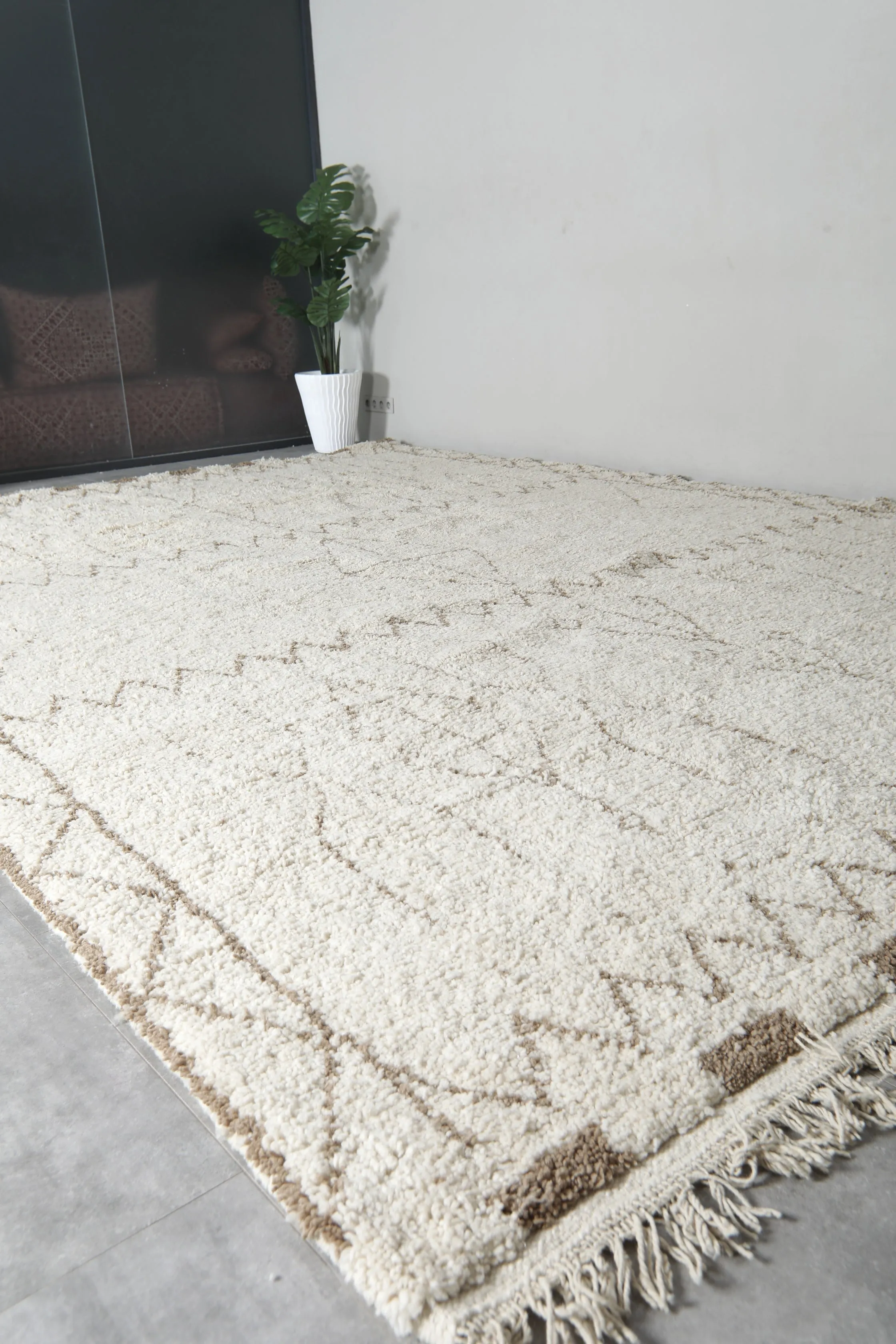 Beni ourain Moroccan rug - Custom rug - Handmade wool rug