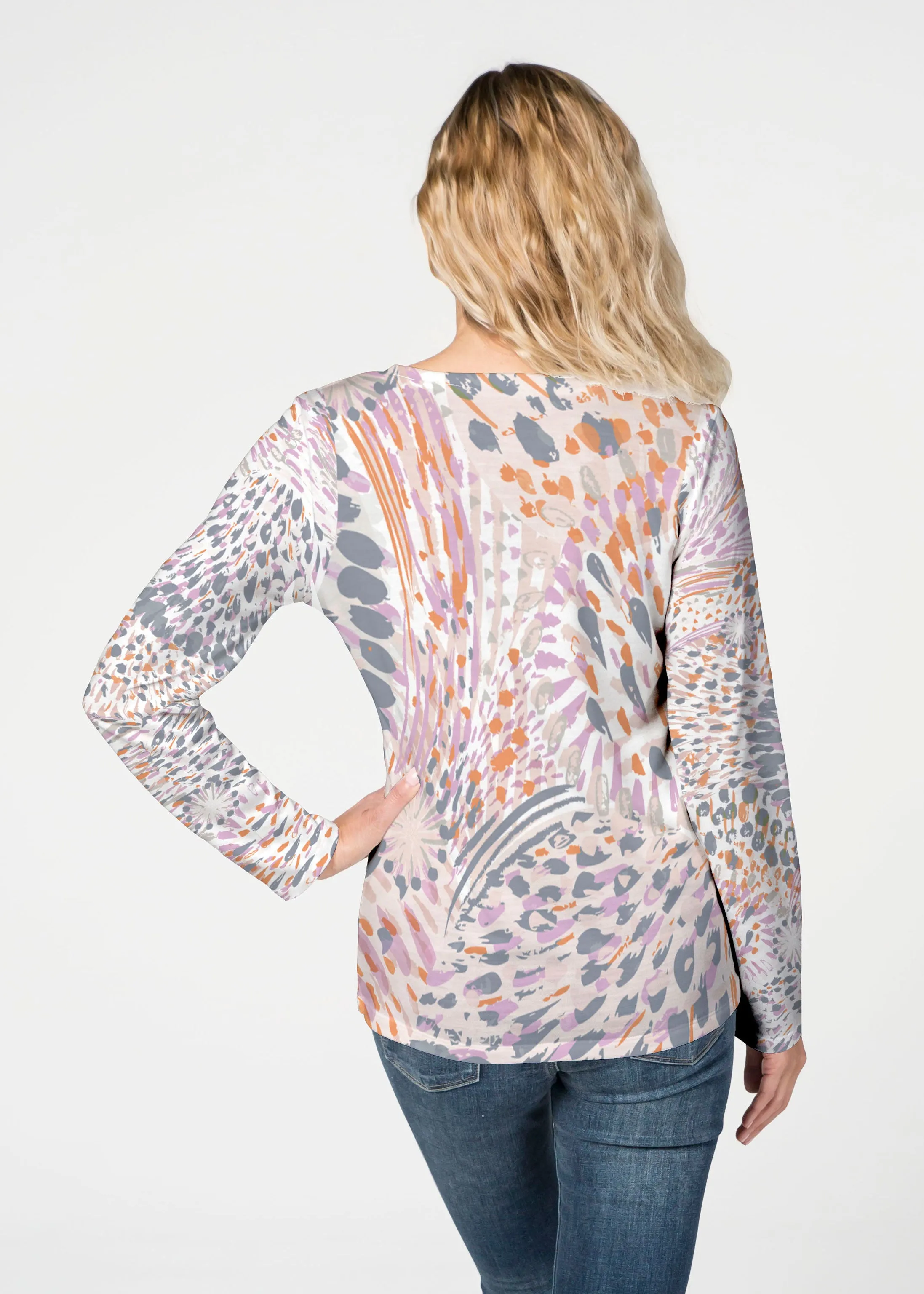 Big Bang (8092) ~ French Terry V-neck Top
