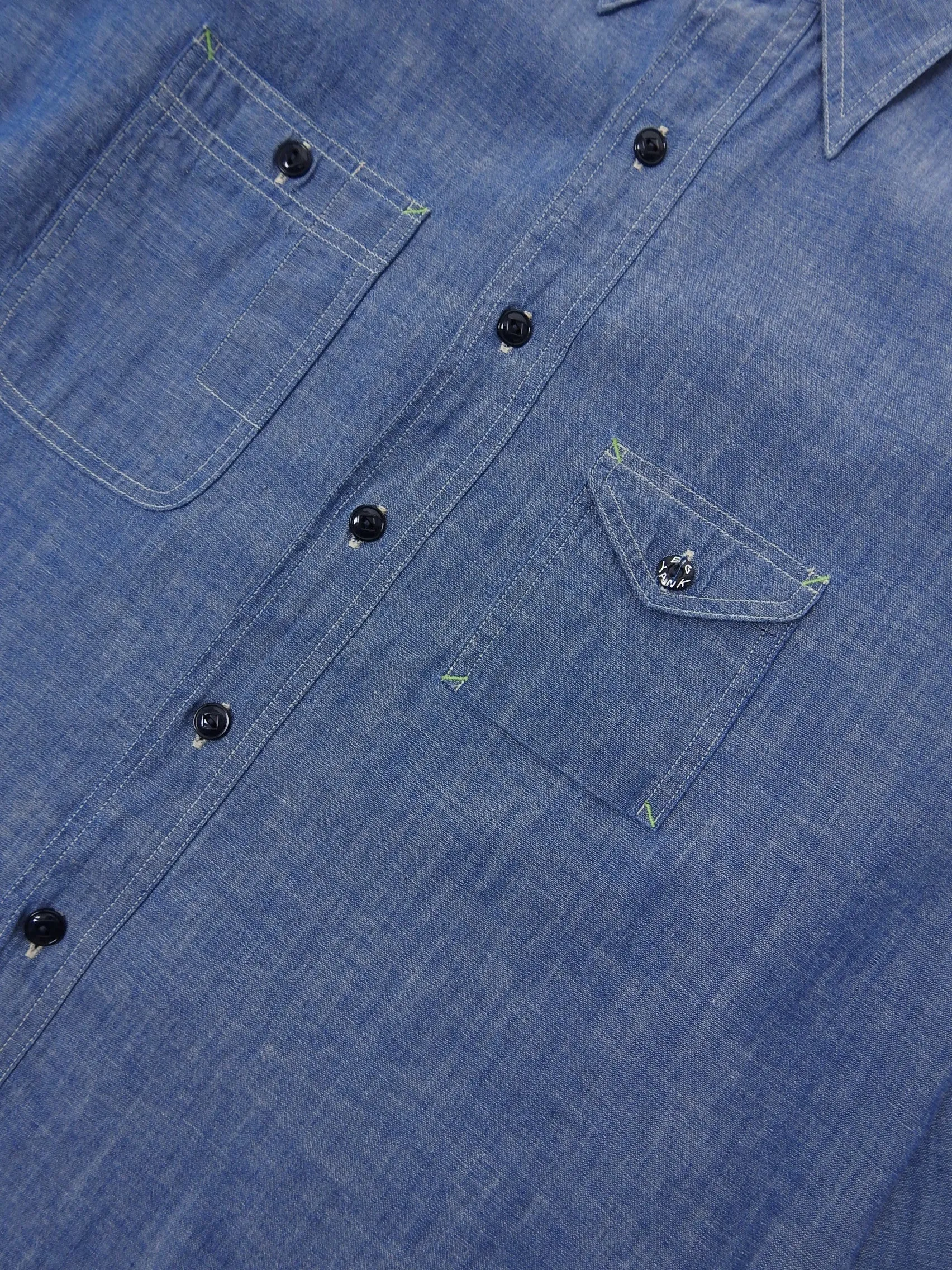 Big Yank Blue Work Shirt Size 15 1/2