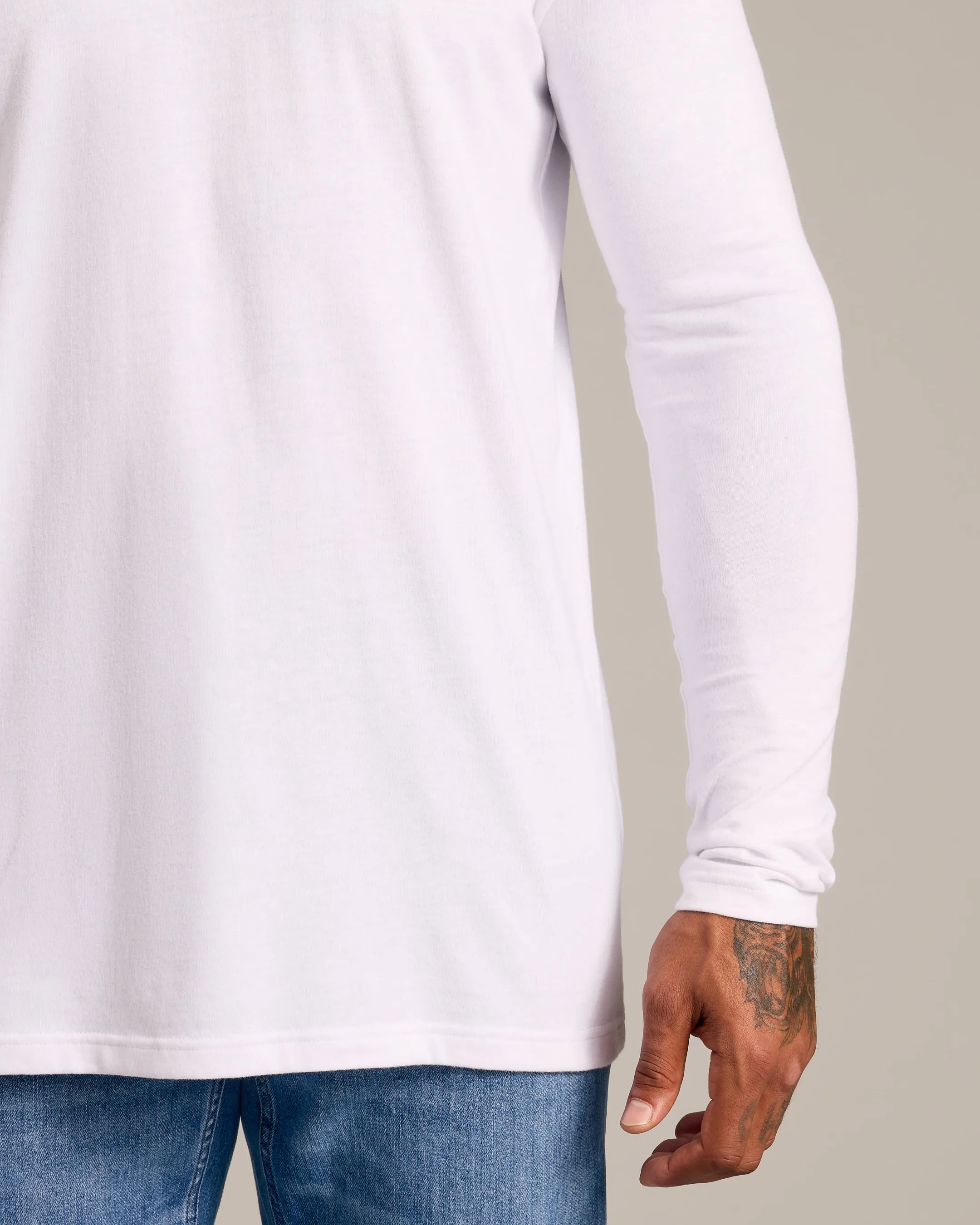 Black & White Long Sleeve Crew Neck 2-Pack