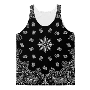 Black Classic Bandana Adult Tank Top