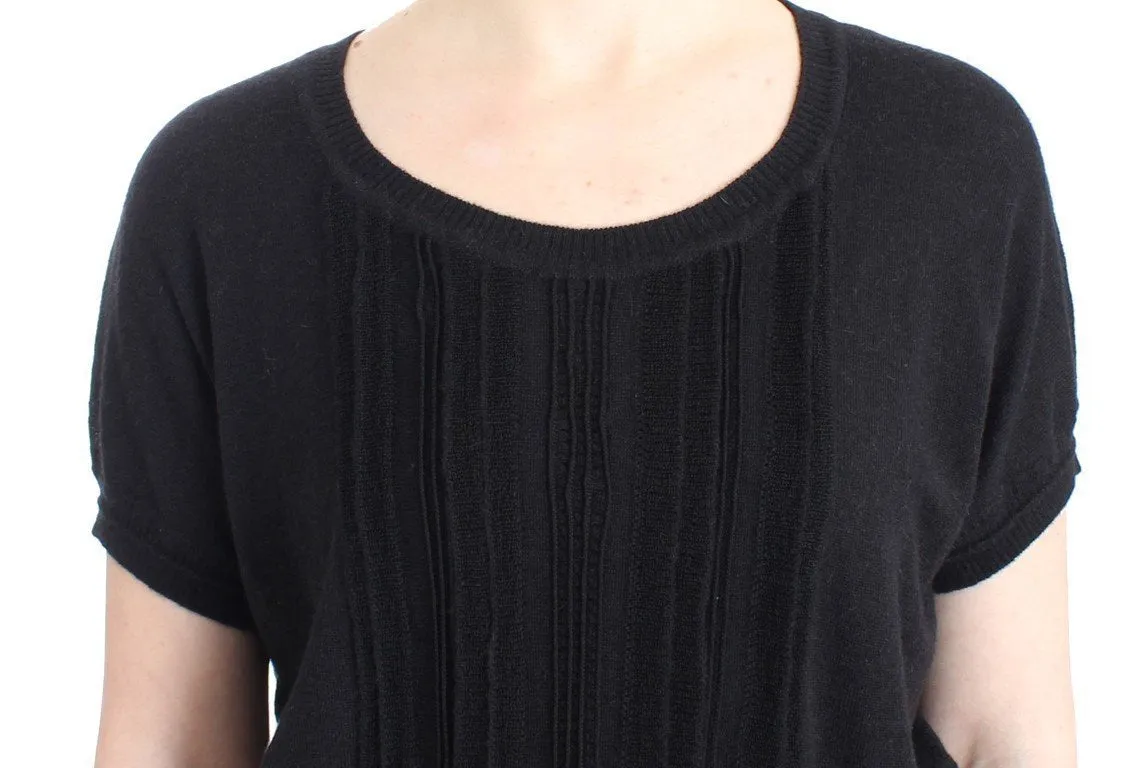 Black short sleeved jumper