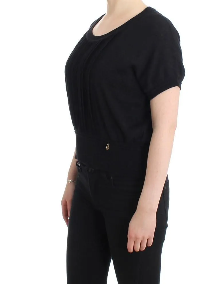Black short sleeved jumper