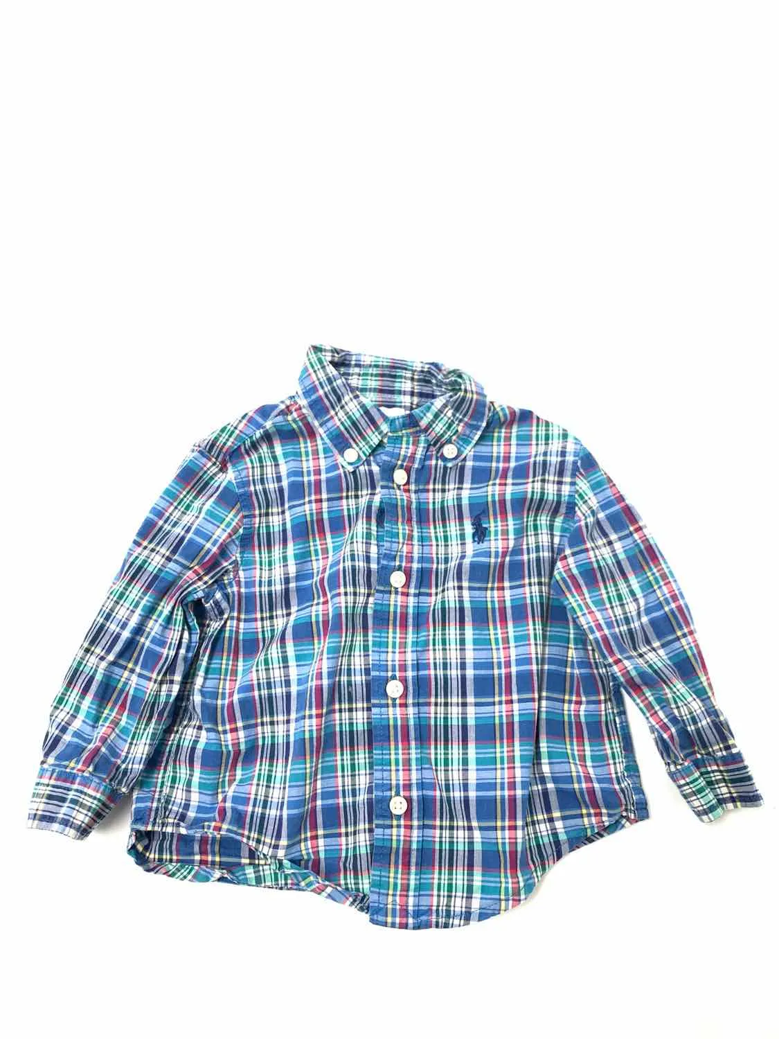 Boys Child Size 6 Months Ralph Lauren Blue Print Tops