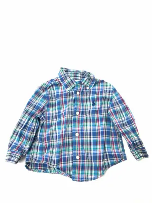 Boys Child Size 6 Months Ralph Lauren Blue Print Tops