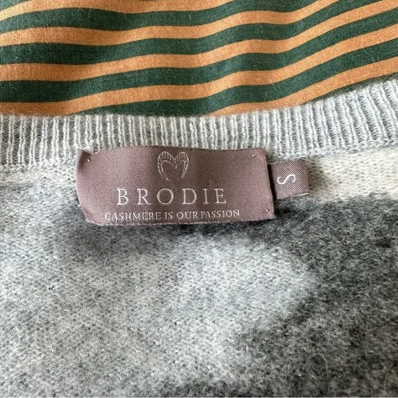Brodie Fine 100% Cashmere Mongolia Mongolian Camo Sweater Sz S