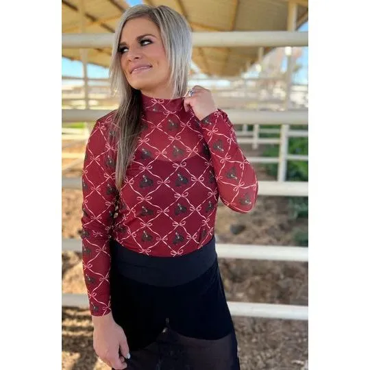 Broncs and Bows Mesh Top