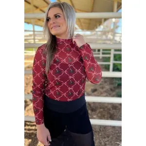 Broncs and Bows Mesh Top