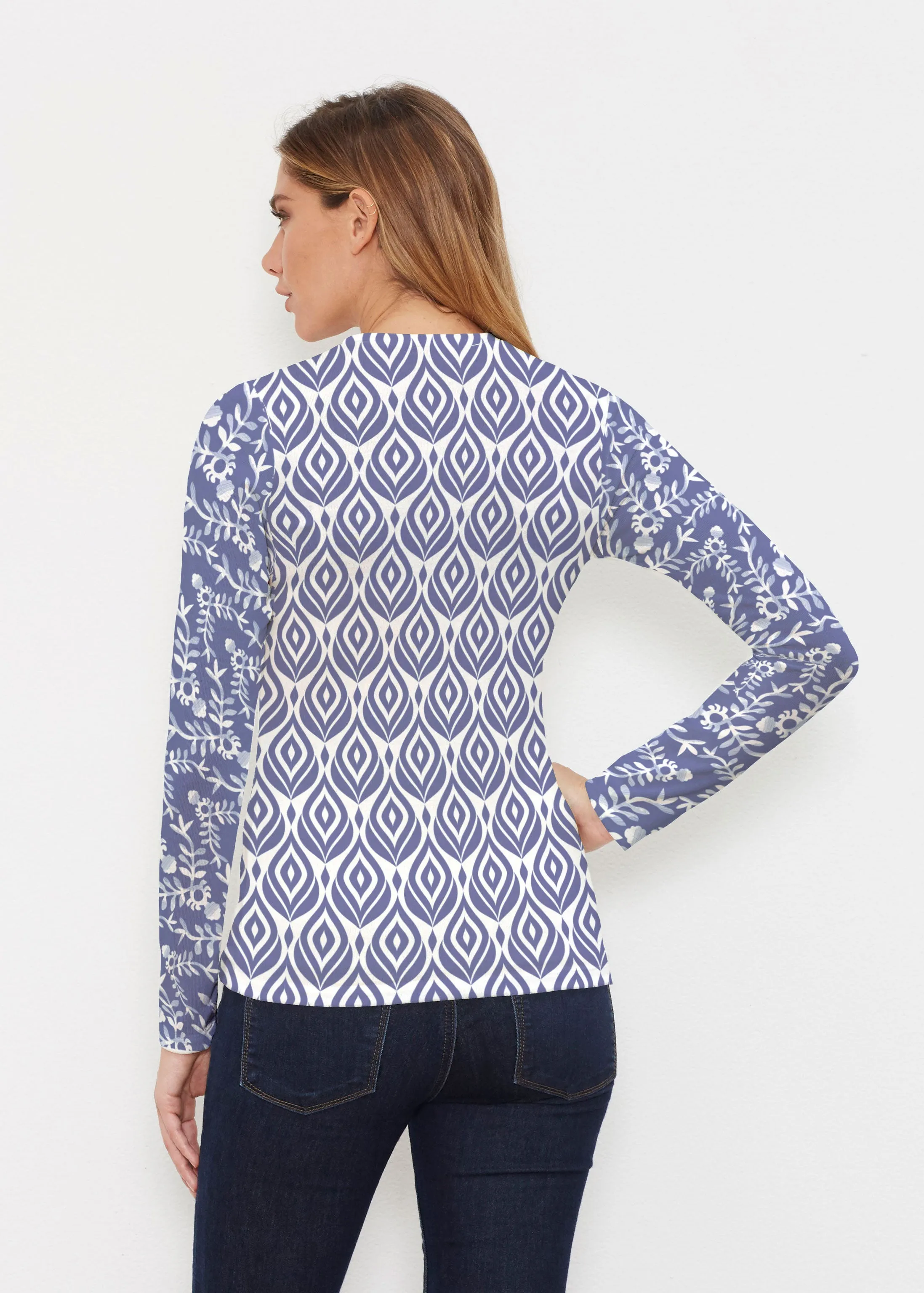 Budding Antlers (8030) ~ Butterknit Long Sleeve V-Neck Top