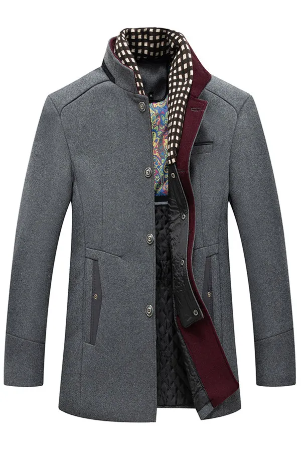 Business Wool Coat Fashion Scarf Non-ironing Wool Coat