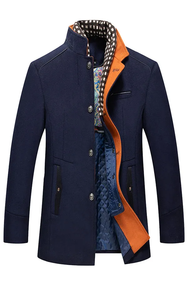 Business Wool Coat Fashion Scarf Non-ironing Wool Coat