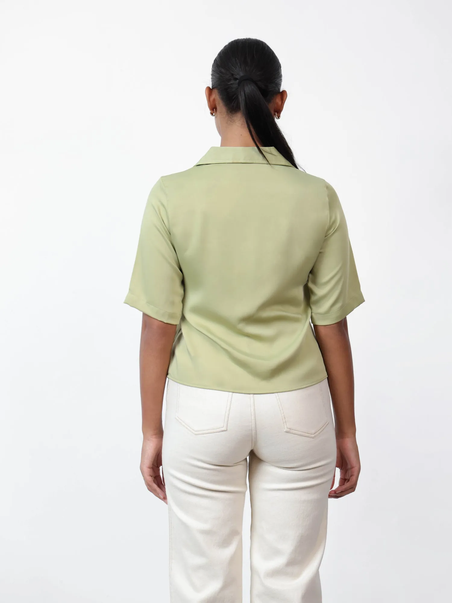 Button Down Camp Collar Shirt