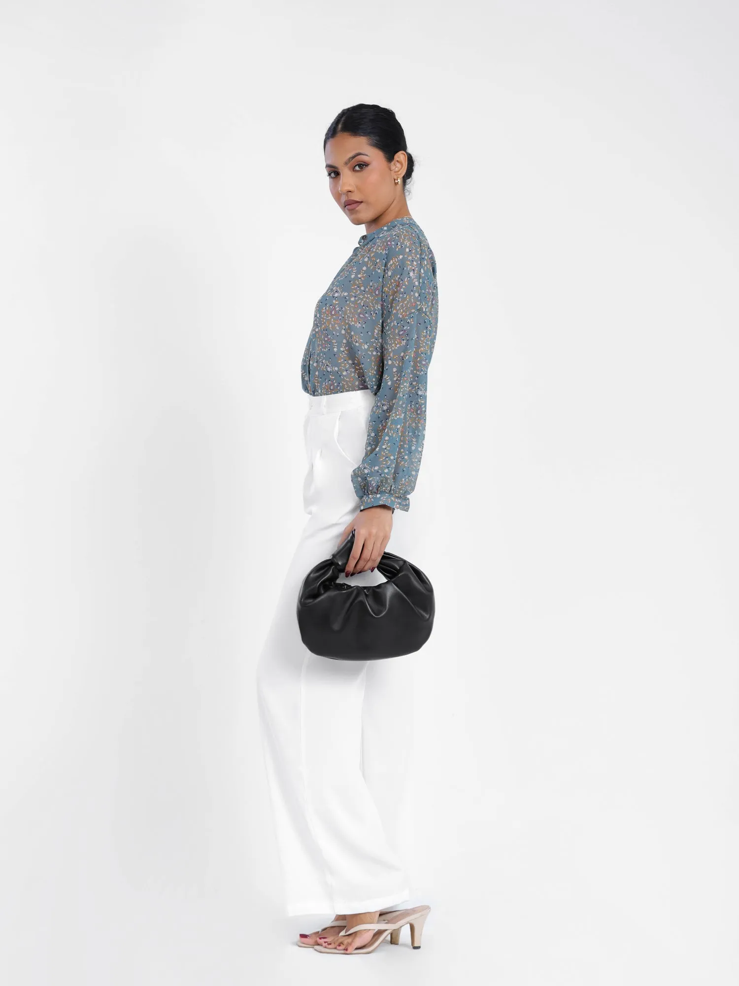 Button Down Long Sleeve Top