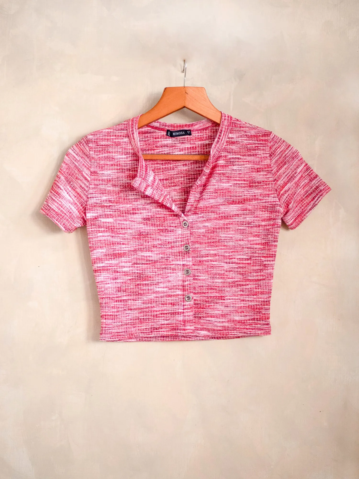 Button Down Short Sleeve Top