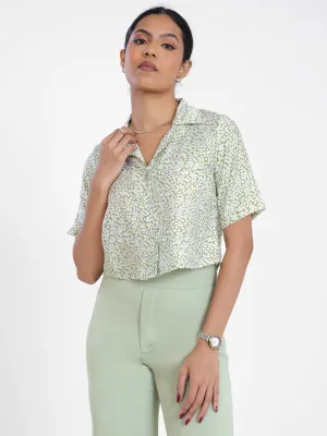 Button Down Short Sleeve Top