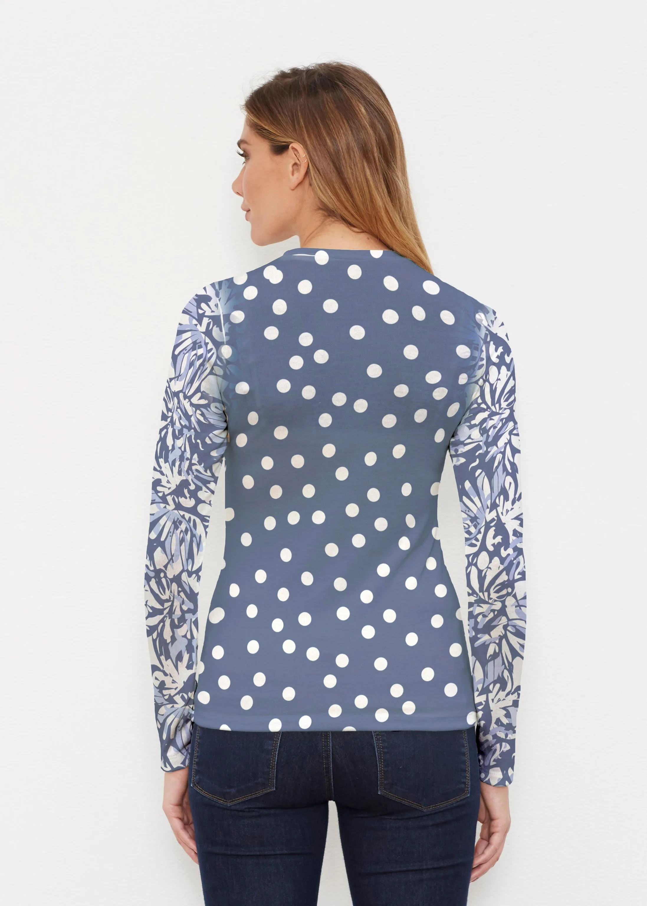 Camouflage Dots (7879) ~ Butterknit Long Sleeve Crew Top