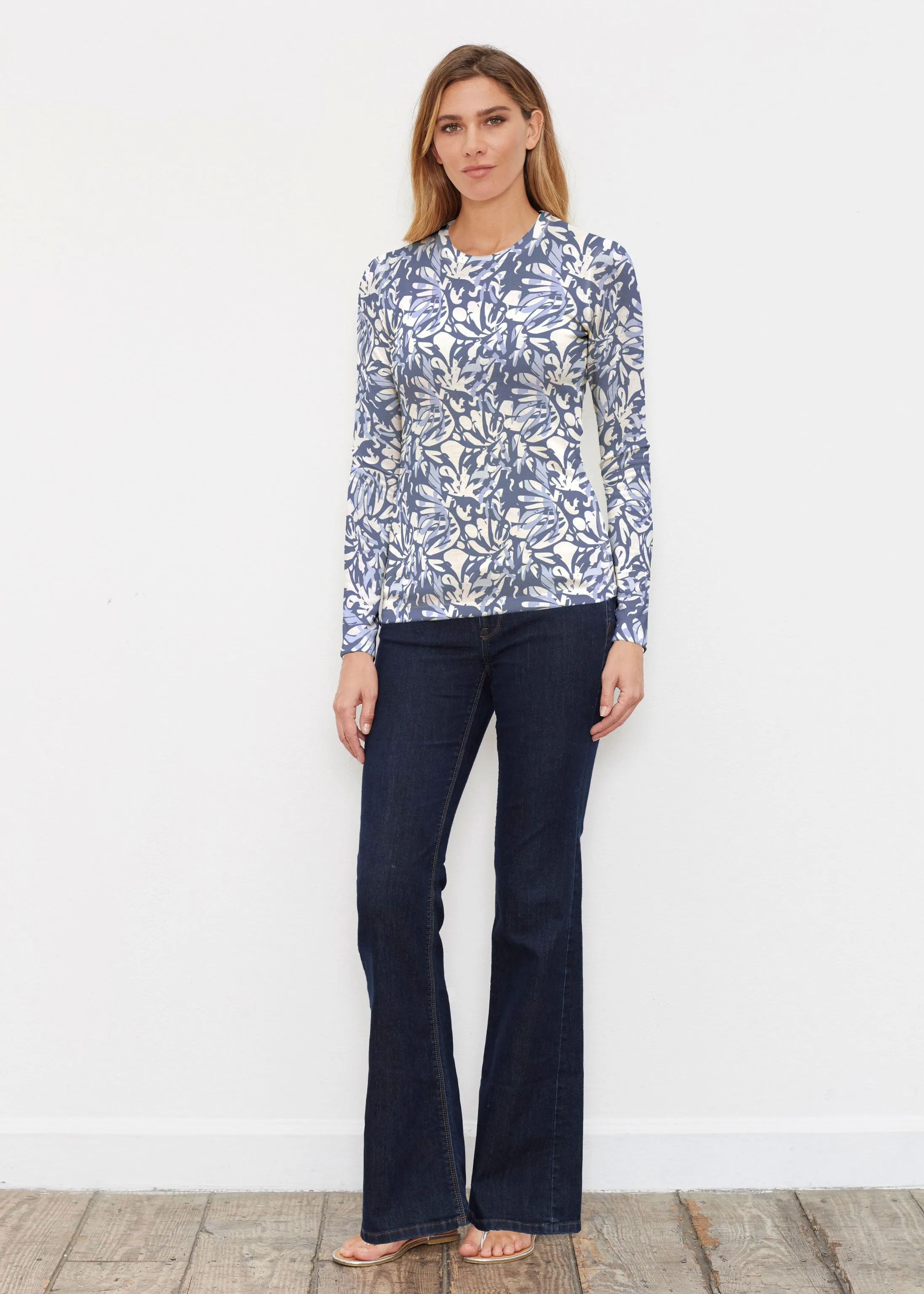 Camouflage Dots (7879) ~ Butterknit Long Sleeve Crew Top