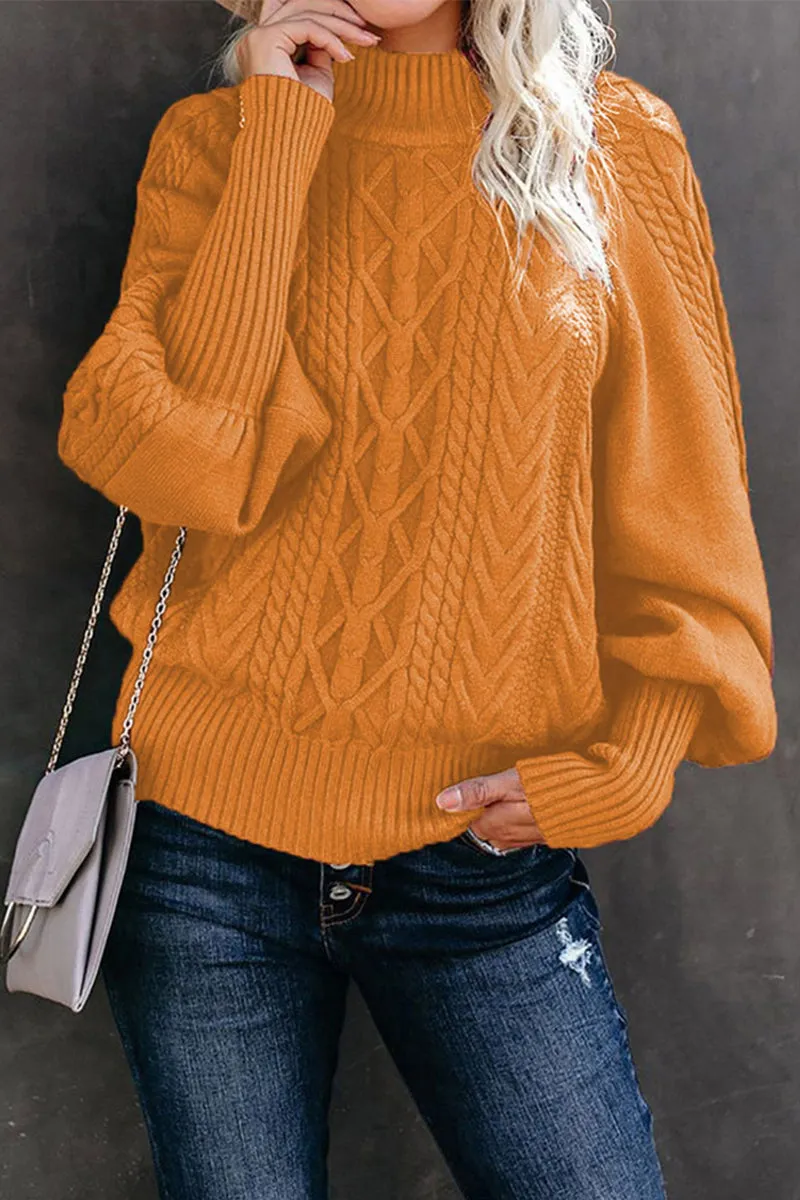 Casual Solid Solid Color Half A Turtleneck Tops