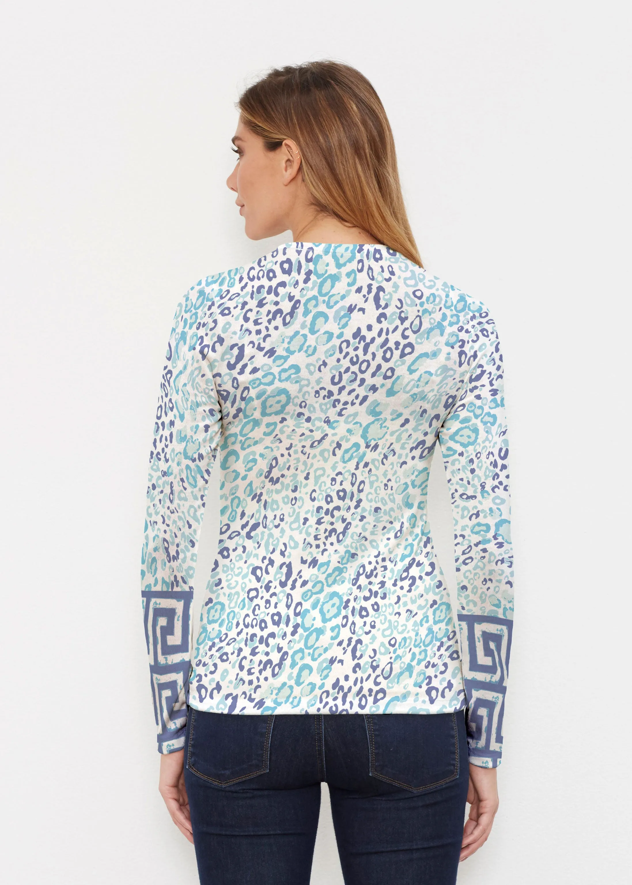 Cat Blue (7755) ~ Butterknit Long Sleeve Crew Top