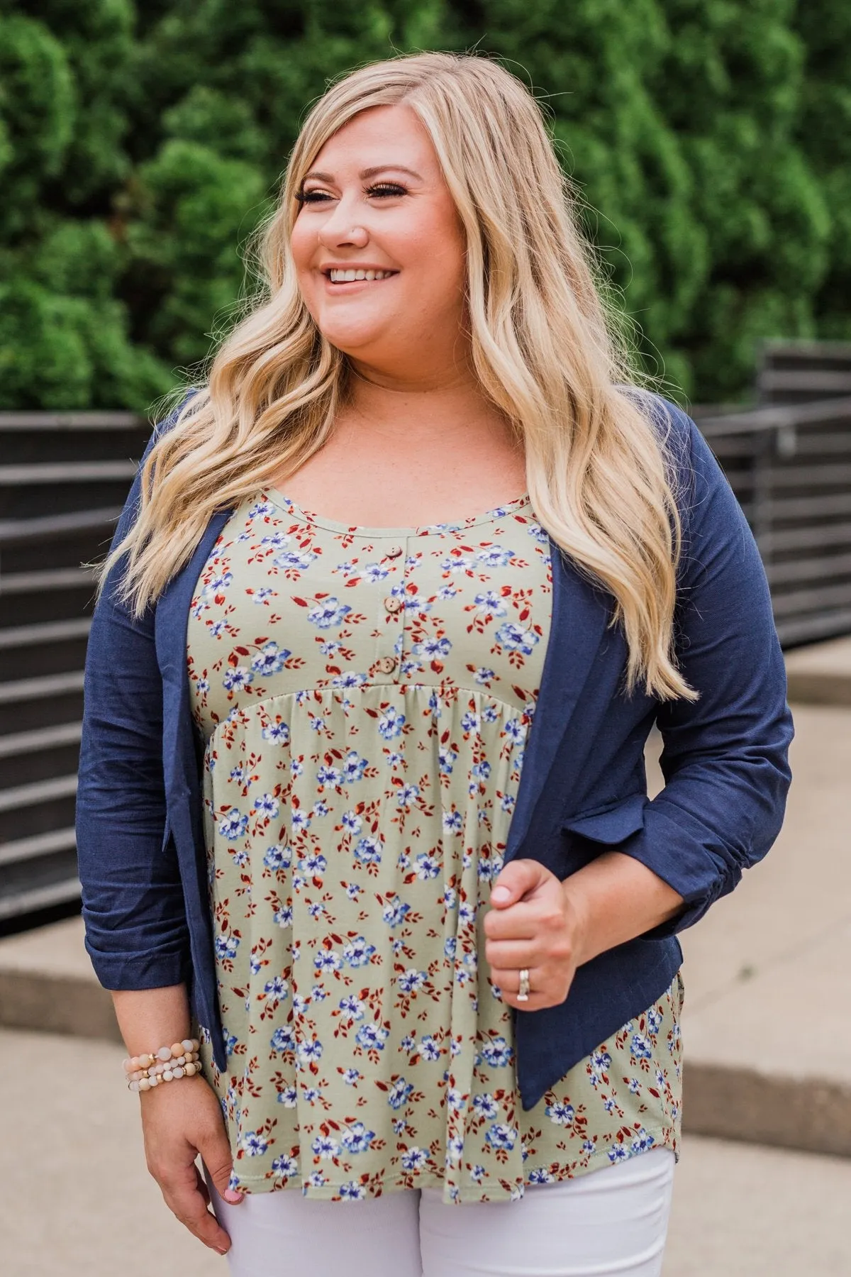 C'est Toi Casual Blazer- Navy