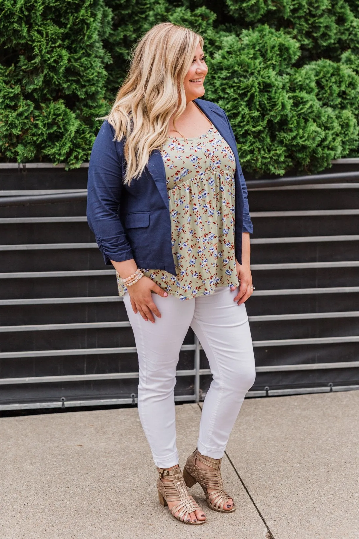 C'est Toi Casual Blazer- Navy