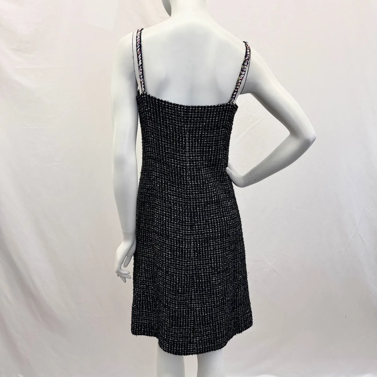 Chanel 2021 Tweed Sleeveless V-neck Dress