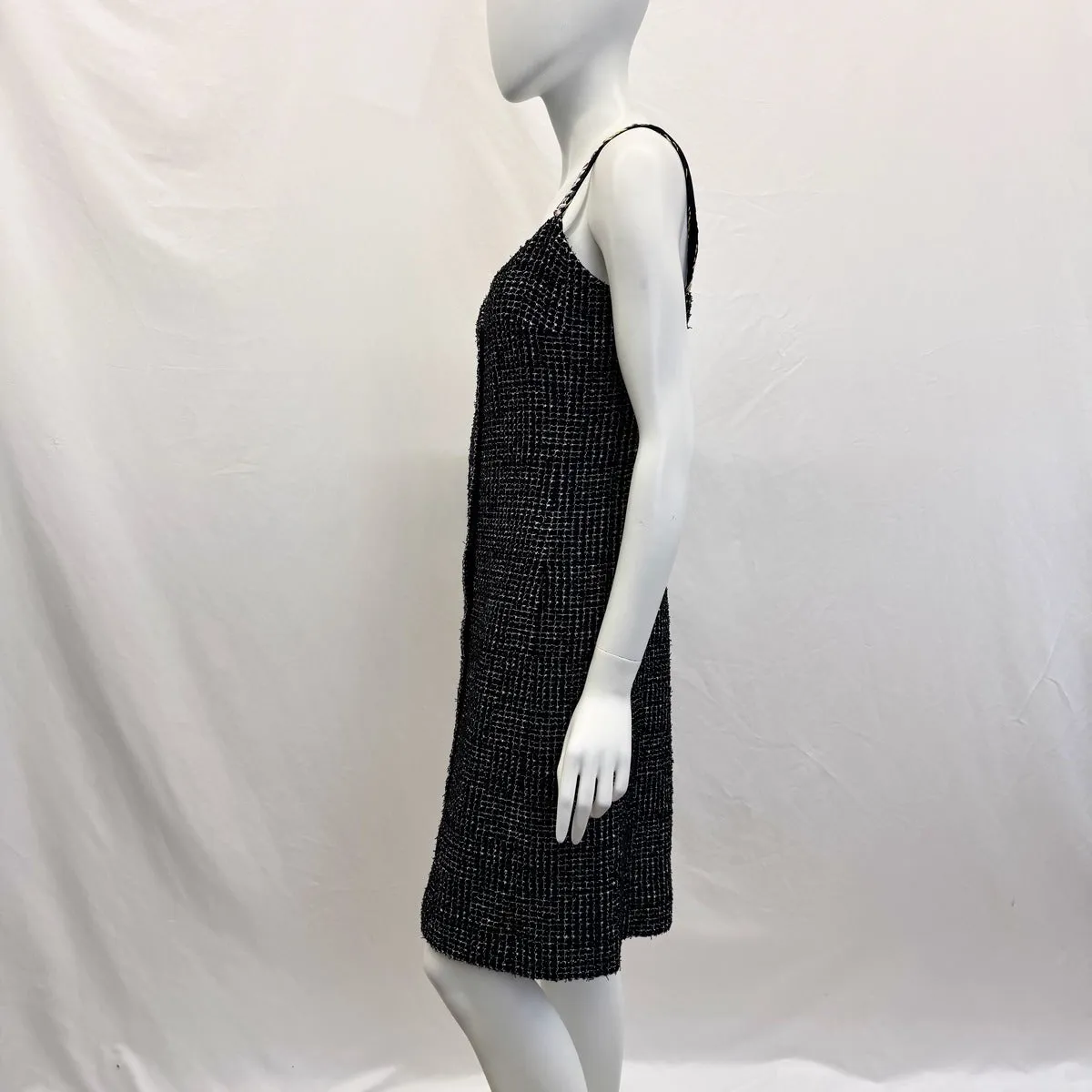 Chanel 2021 Tweed Sleeveless V-neck Dress