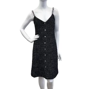 Chanel 2021 Tweed Sleeveless V-neck Dress