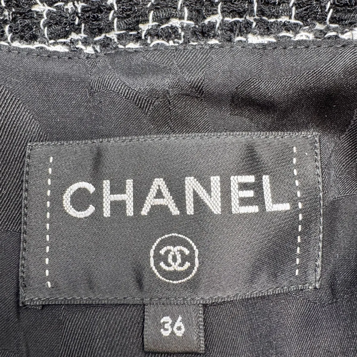 Chanel 2021 Tweed Sleeveless V-neck Dress