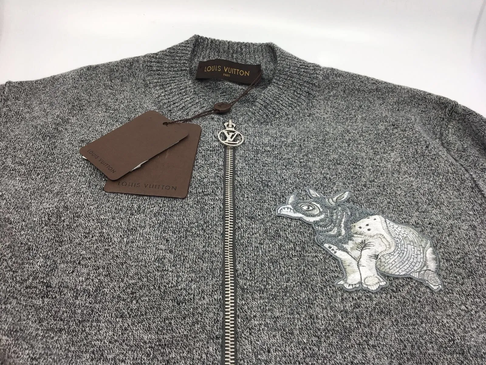 Chapman Rhinoceros Patch Sweater