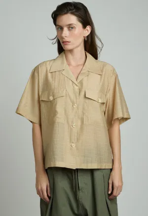 Chrisley Button Up in Sand