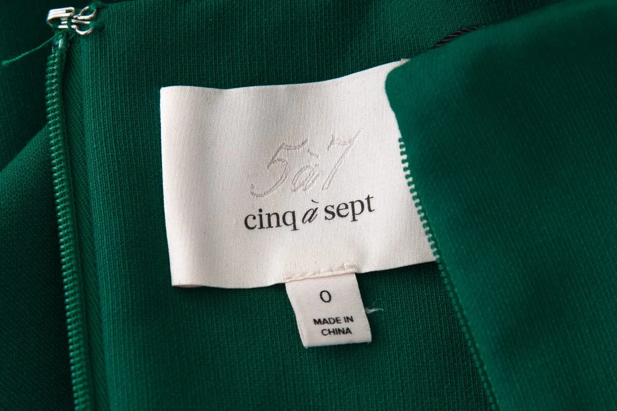 Cinq A Sept Green Sleeveless Dress SZ 0