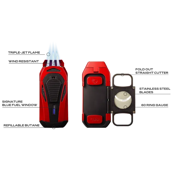 COLIBRI BOSS - TORCH LIGHTER GUILLOTINE CUTTER COMBO