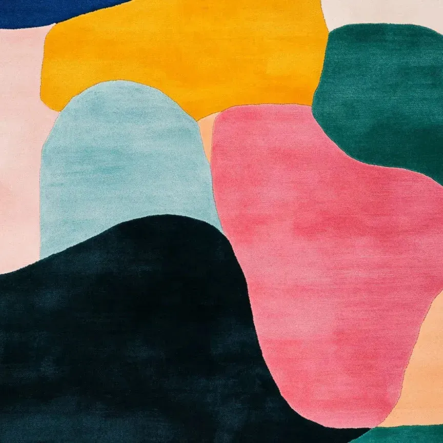 Colorful Chaos Hand Tufted Wool Rug