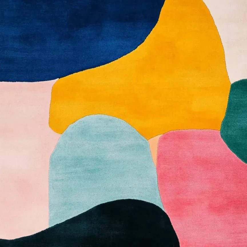 Colorful Chaos Hand Tufted Wool Rug