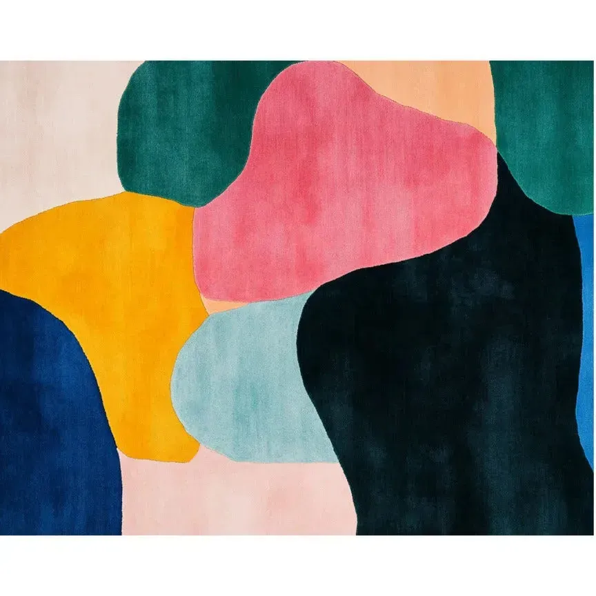 Colorful Chaos Hand Tufted Wool Rug