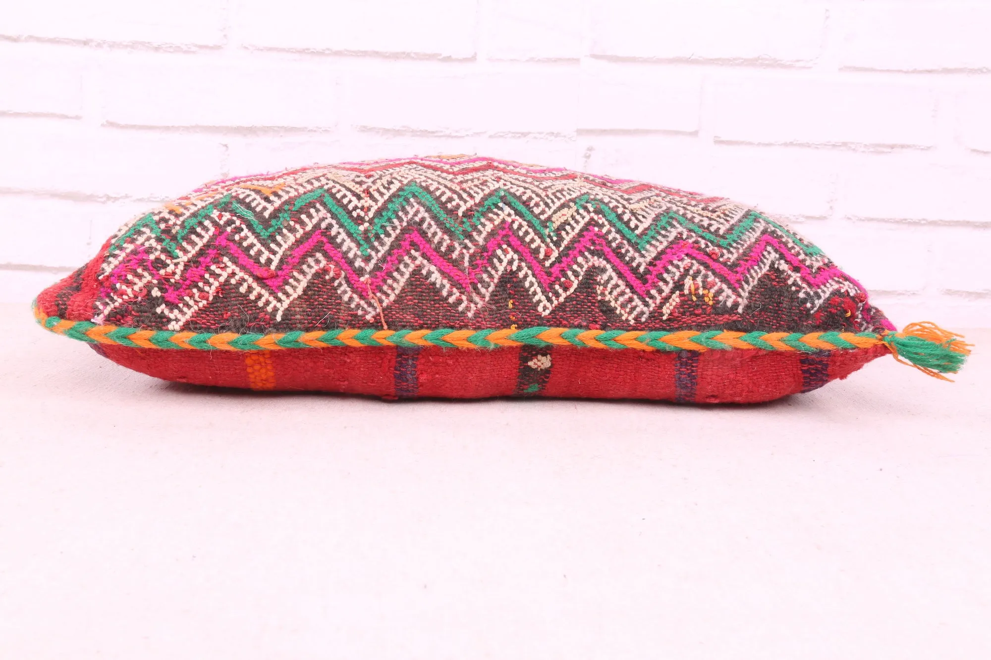 Colorful Moroccan Kilim Pillow 14.1 inches X 20 inches