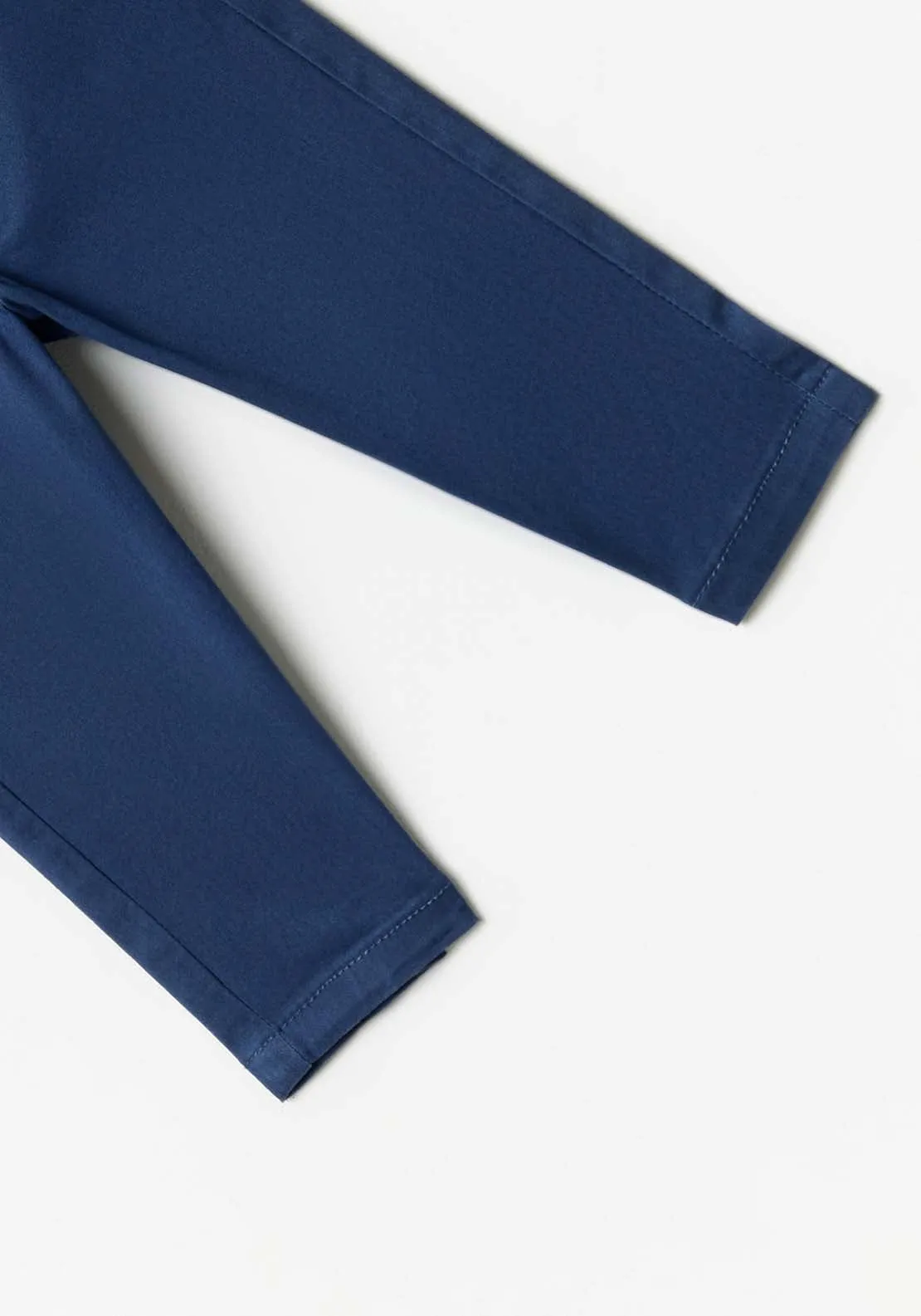 Comfort-fit chino trousers - Navy