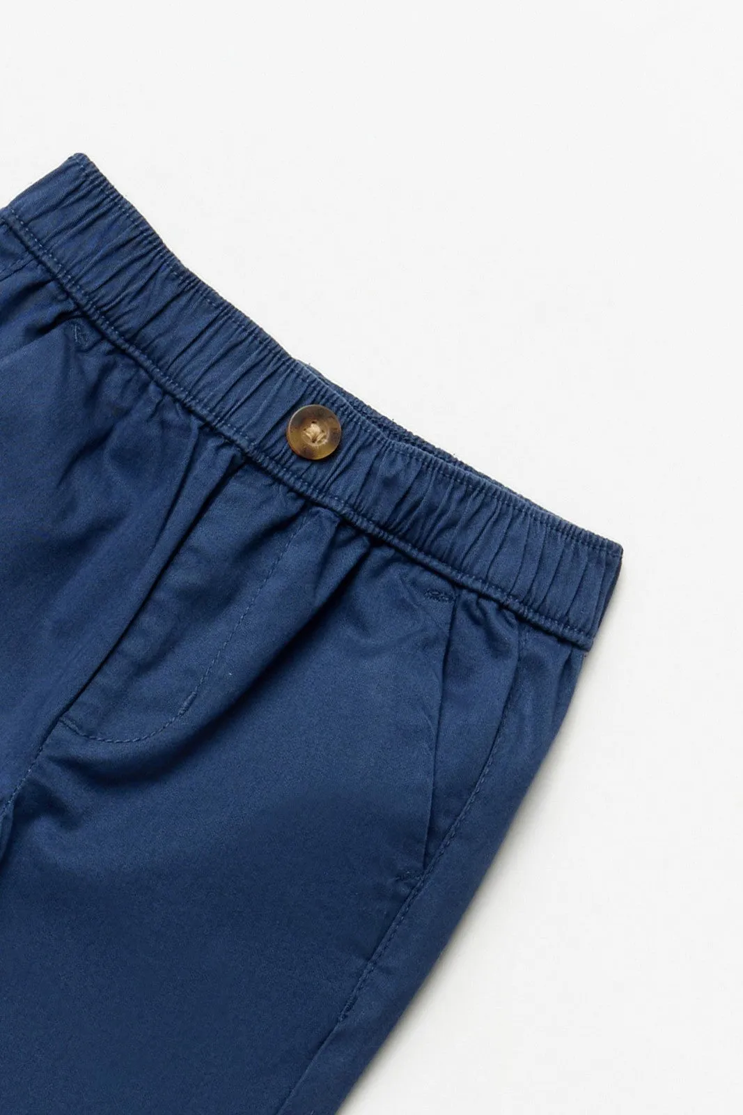 Comfort-fit chino trousers - Navy