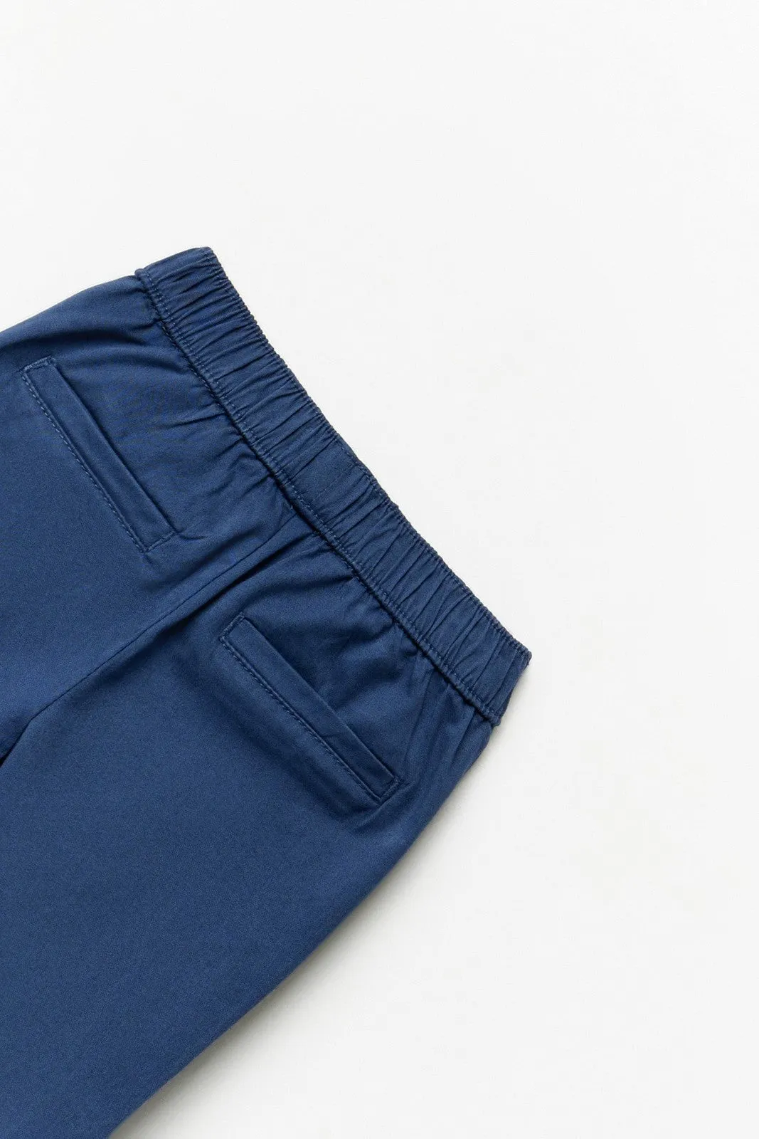 Comfort-fit chino trousers - Navy