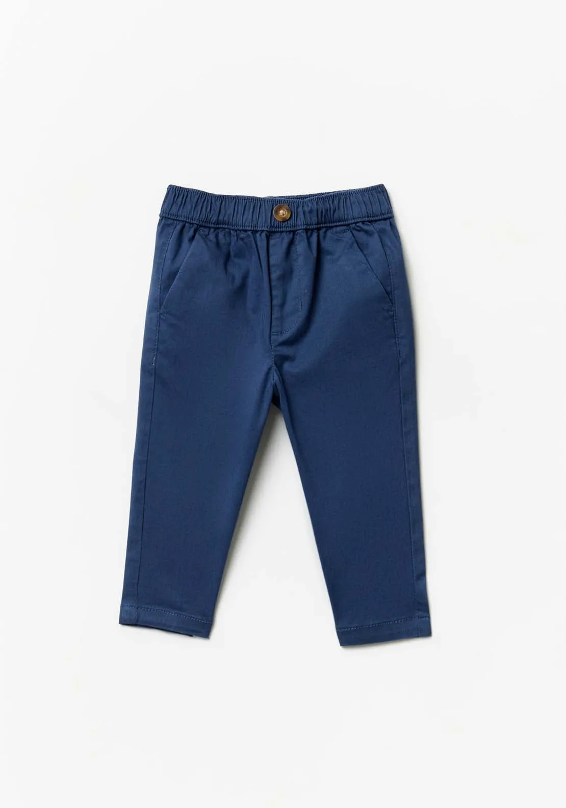 Comfort-fit chino trousers - Navy