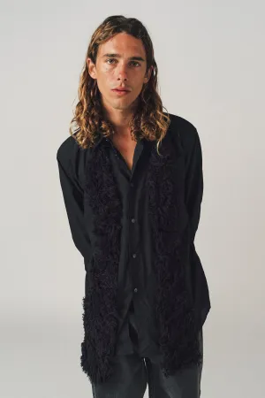 COMME DES GARCONS HOMME PLUS | FAUX FUR PANEL SHIRT