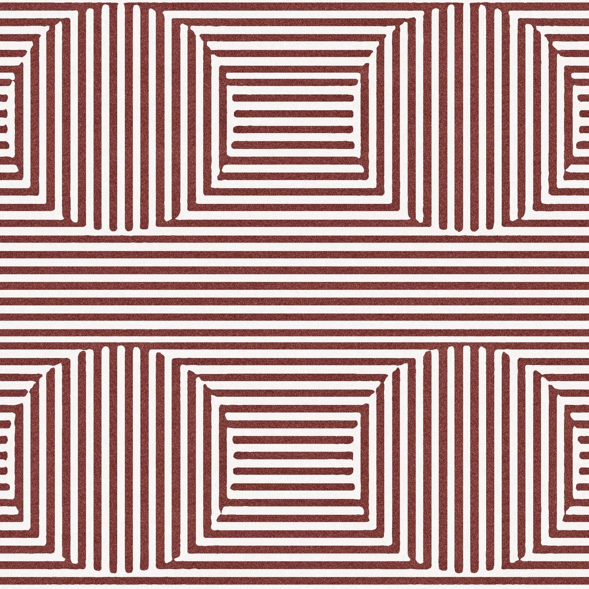 Contemporary Eclipse Illusion Hand Tufted Wool Rug - Red
