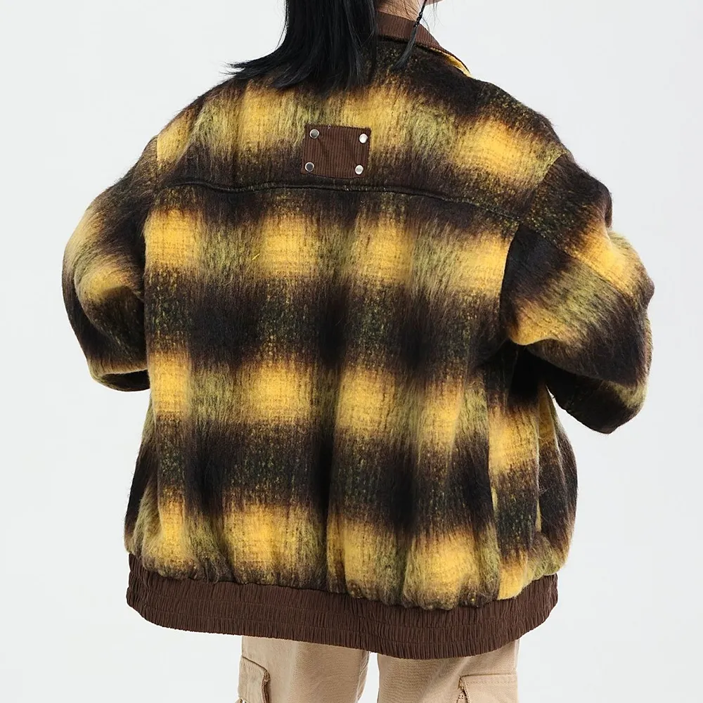 Contrast Color Wool Jacket