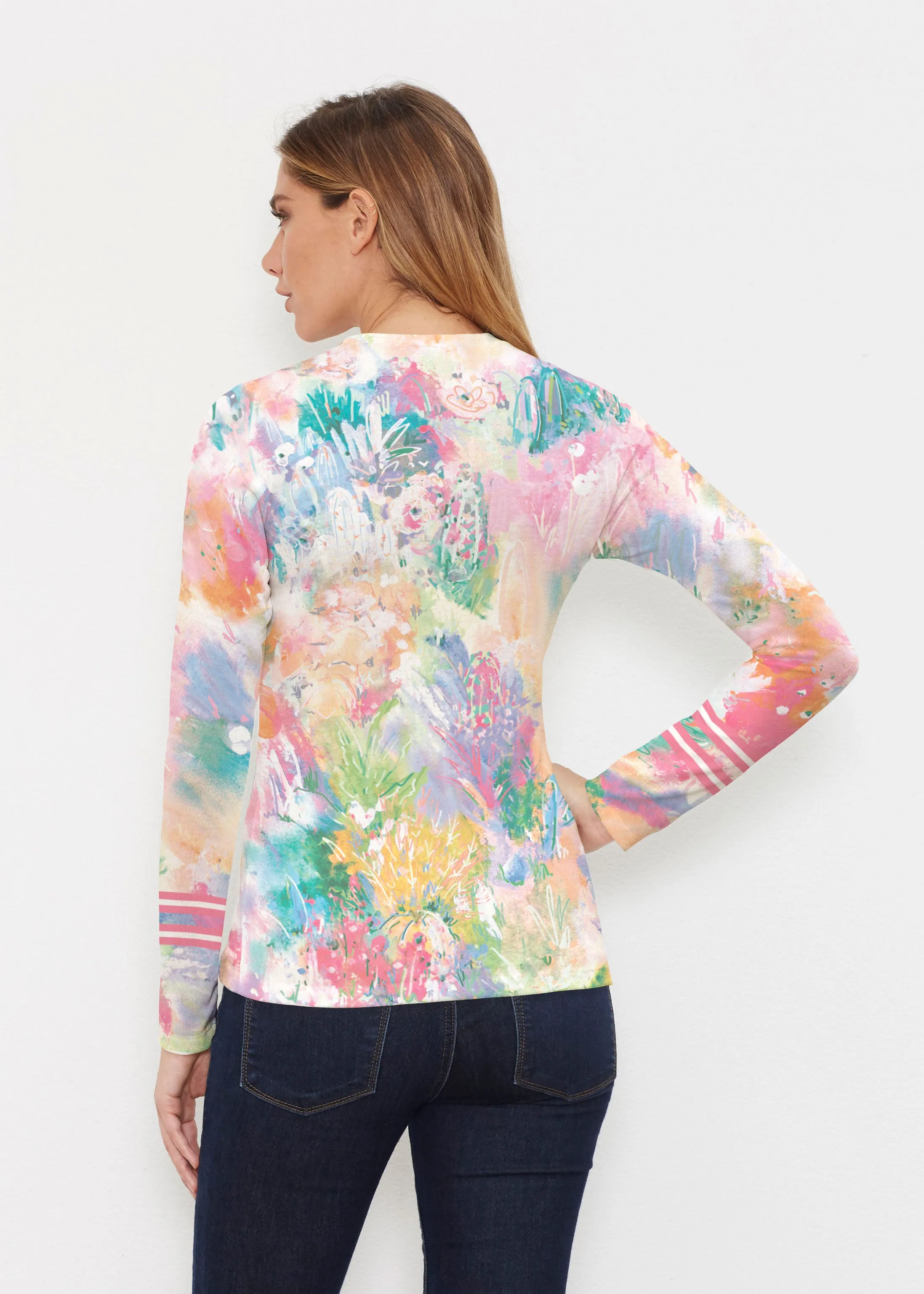 Cool Desert Vibes (17232) ~ Butterknit Long Sleeve V-Neck Top