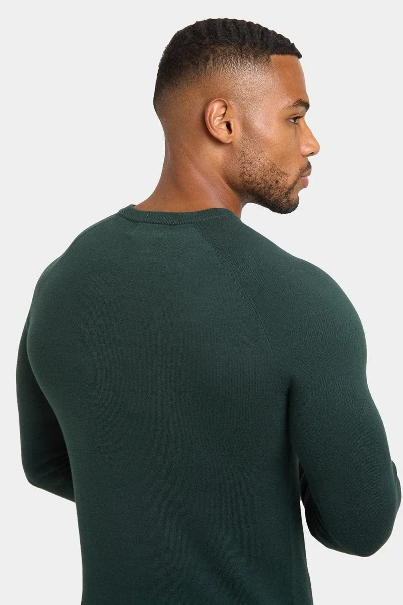 Cotton Crew Neck in Green